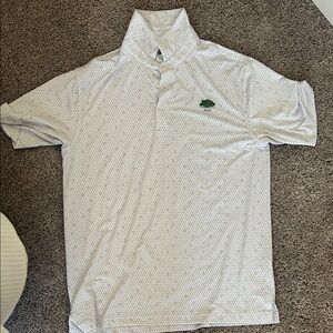 Onward Reserve Men's Gray & White Patterned Polo Shirt